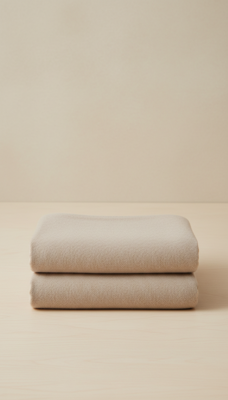Kaschmir-Plaid in Steinbeige