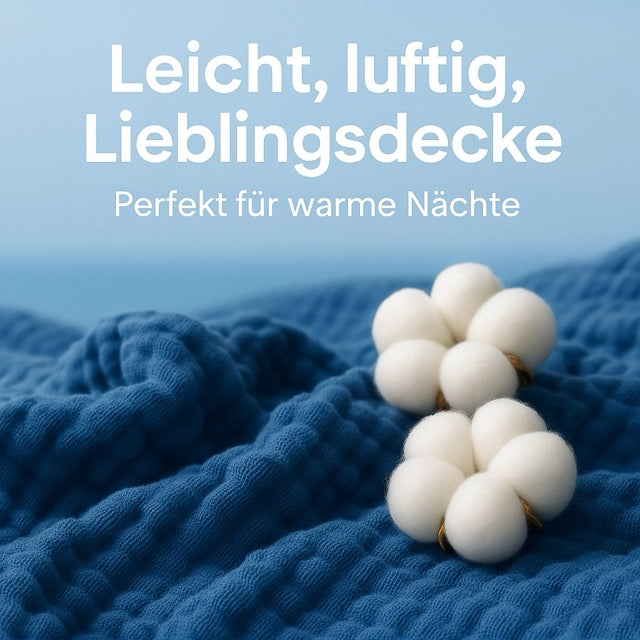 Musselindecke aus Baumwolle