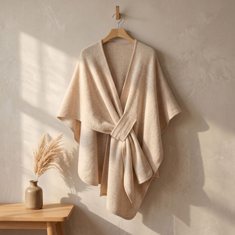 Langer Poncho Schal